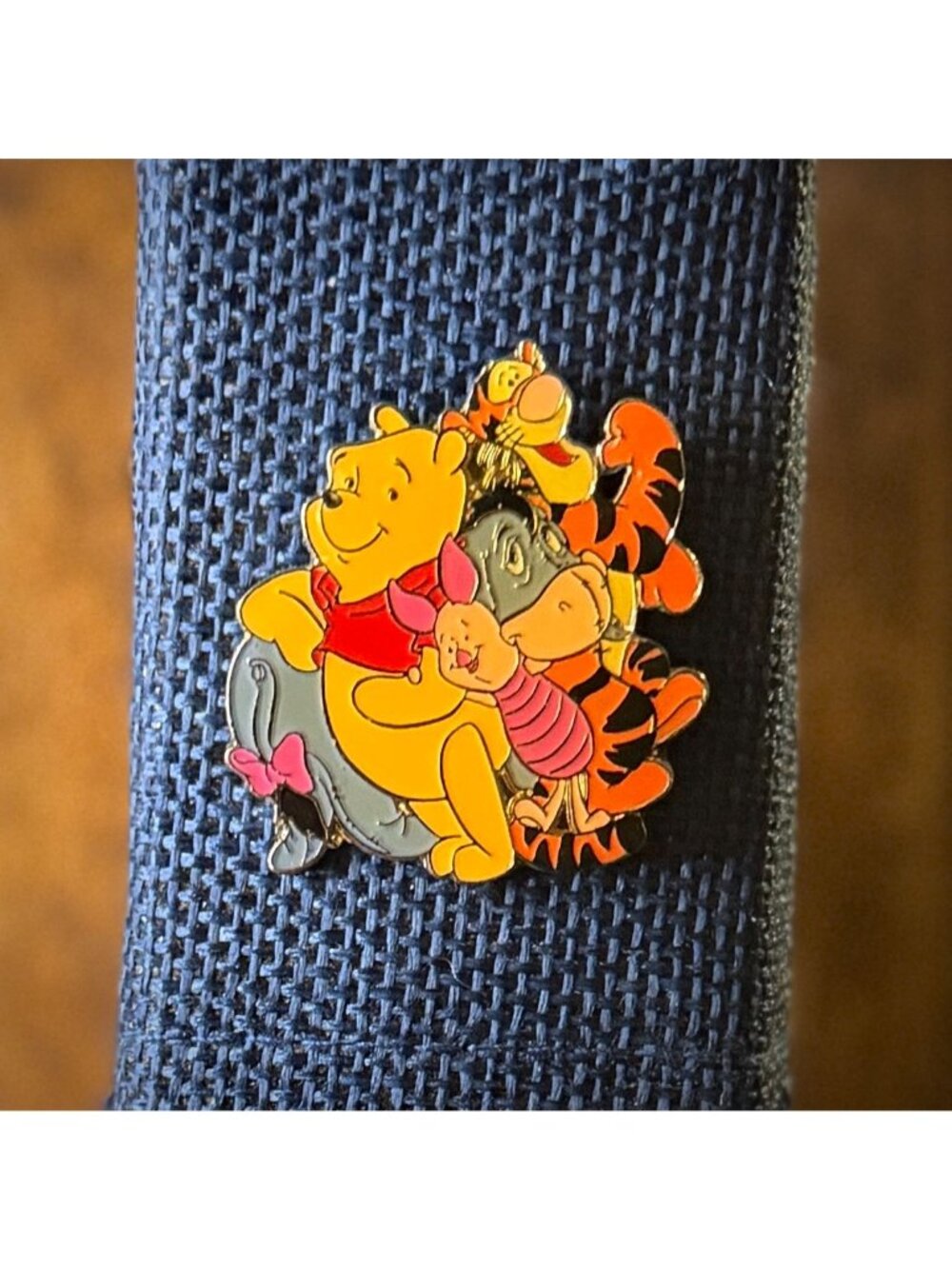 Disney Winnie the Pooh and Friends Group Cluster Enamel Pin